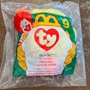 Ty Quacks Toy Animal - Red and Yellow